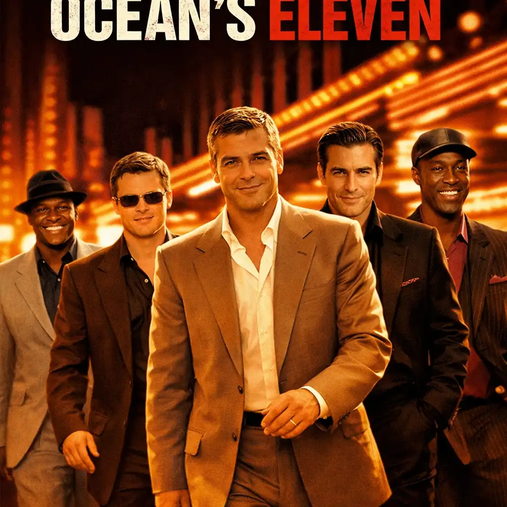 Plakat filmu Ocean's Eleven z 2001 roku